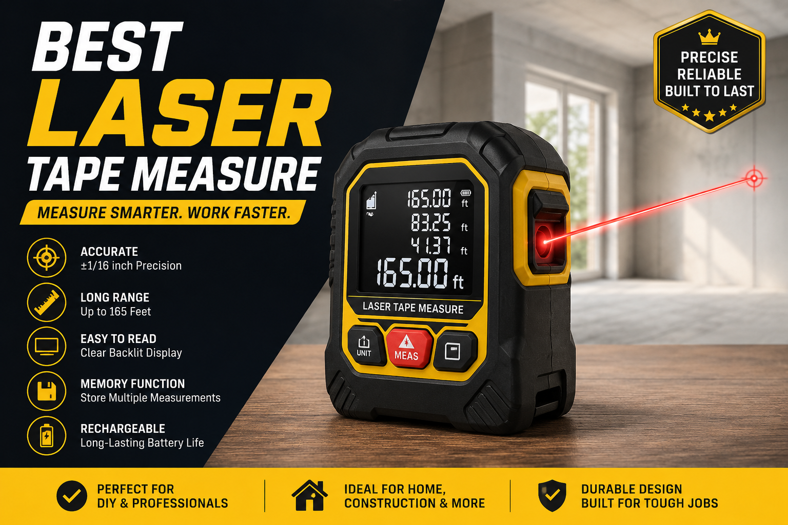 best laser tape measure