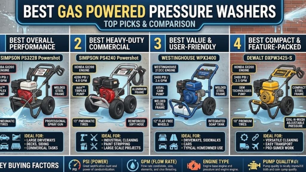 best gas powered pressure washer