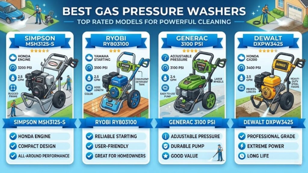 best gas pressure washer